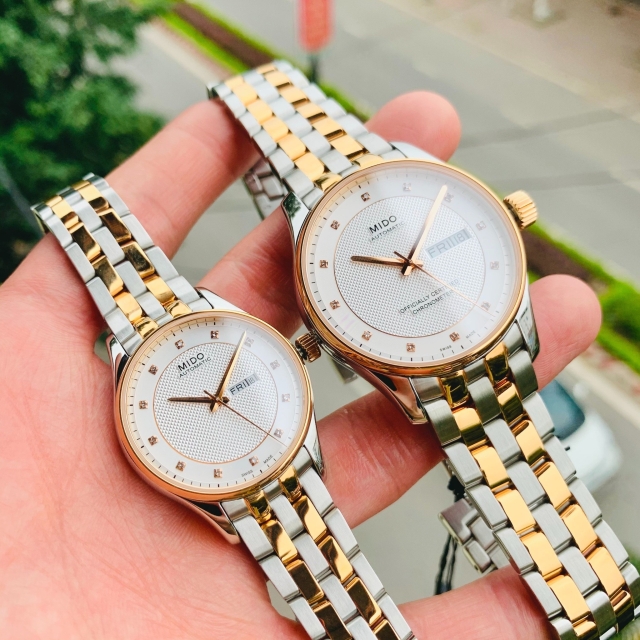 ĐỒNG HỒ ĐÔI MIDO DIAMOND M001.431.22.036.92 - M001.230.22.036.91