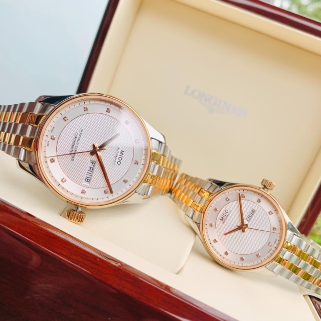 ĐỒNG HỒ ĐÔI MIDO DIAMOND M001.431.22.036.92 - M001.230.22.036.91