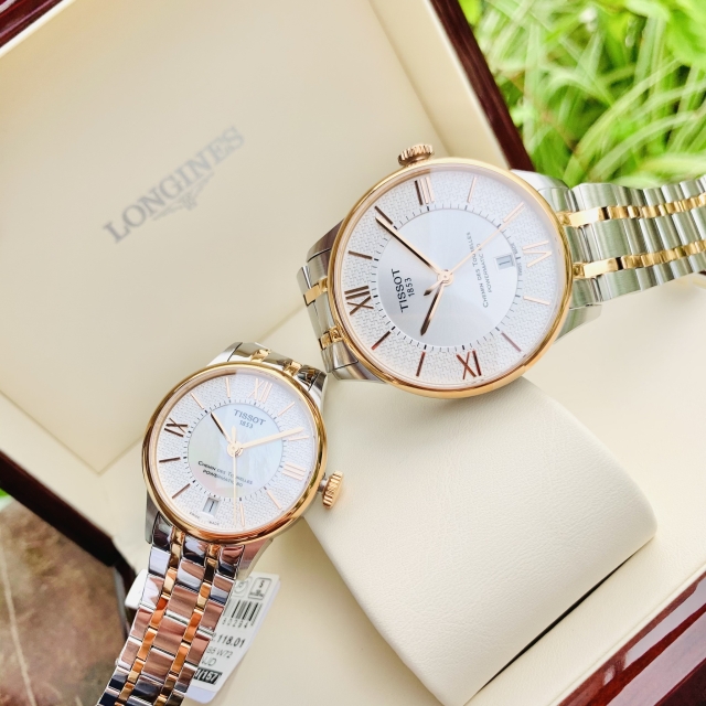 ĐỒNG HỒ ĐÔI TISSOT T099.407.22.038.01 - T099.207.22.118.01