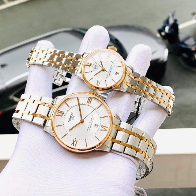 ĐỒNG HỒ ĐÔI TISSOT T099.407.22.038.01 - T099.207.22.118.01