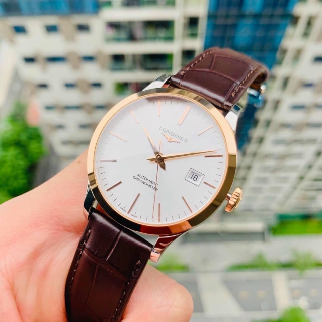 ĐỒNG HỒ NAM LONGINES RECOD 18K L2.820.5.72.2