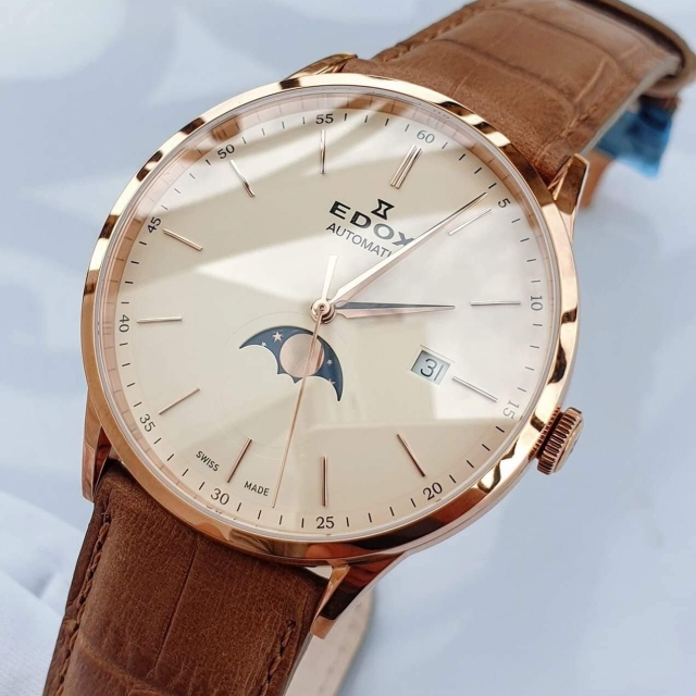 ĐỒNG HỒ NAM EDOX MOONPHASE 80500-37R-BEIR (8050037RBEIR)
