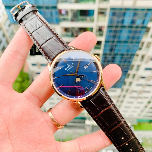 ĐỒNG HỒ NAM EDOX MOONPHASE 80500-37R-BUIR (8050037RBUIR)