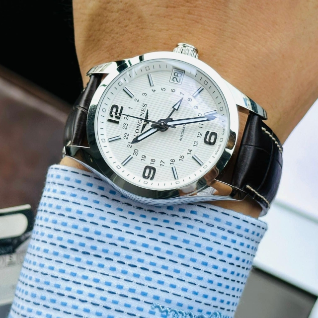 ĐỒNG HỒ NAM LONGINES CONQUEST GMT L2.799.4.76.3 (L27994763)