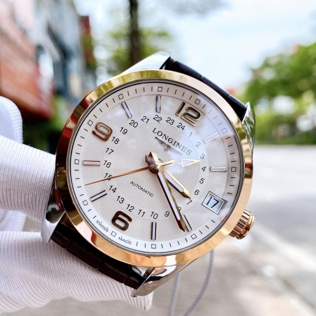 ĐỒNG HỒ NAM LONGINES CONQUEST GMT L2.799.5.76.3 (L27995763)