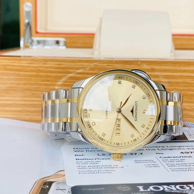 ĐỒNG HỒ NAM LONGINES MASTER 18K DIAMOND L2.755.5.37.7 (L27555377)