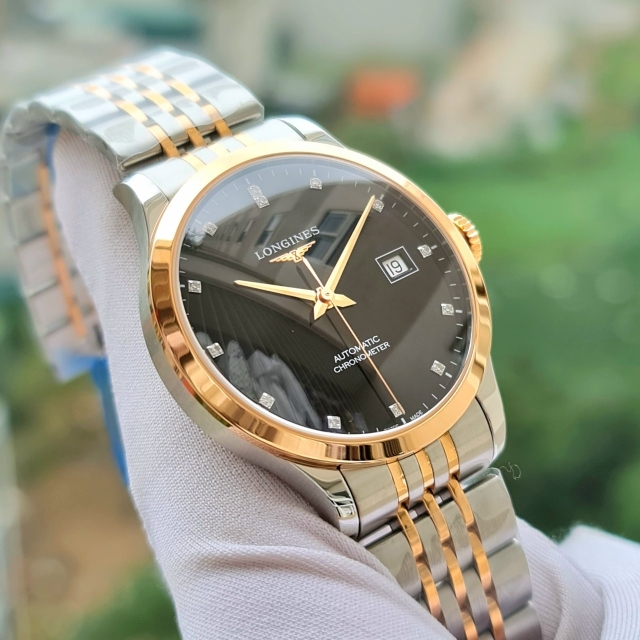 ĐỒNG HỒ NAM LONGINES RECOD 18K L2.820.5.57.7