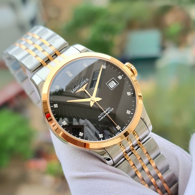 ĐỒNG HỒ NAM LONGINES RECOD 18K L2.820.5.57.7