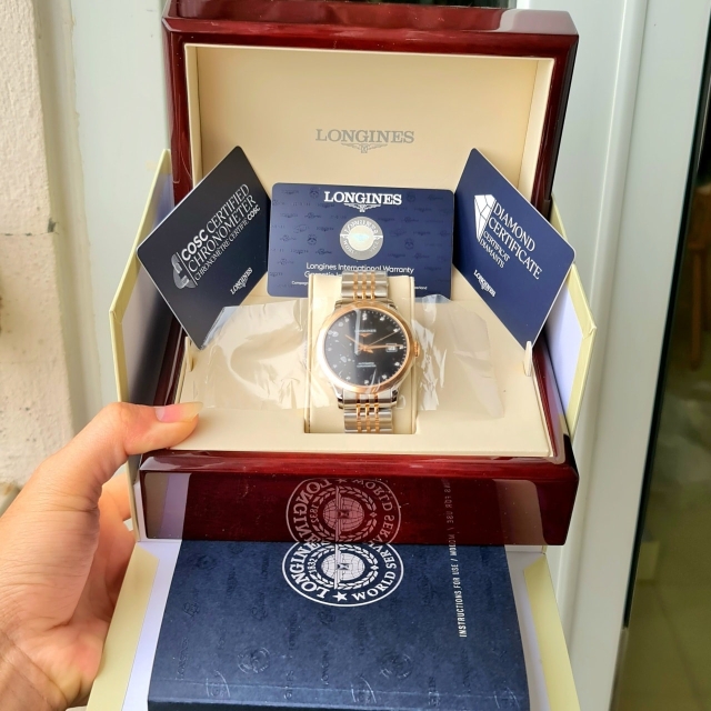 ĐỒNG HỒ NAM LONGINES RECOD 18K L2.820.5.57.7