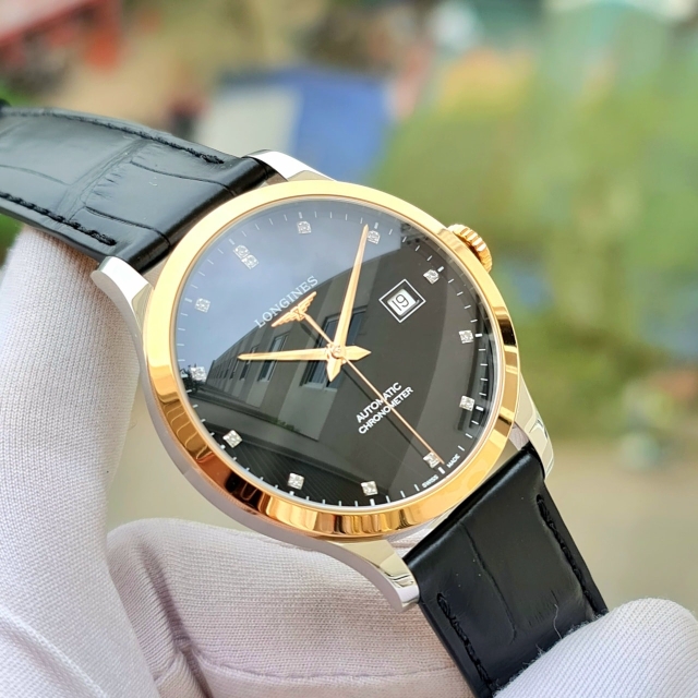ĐỒNG HỒ NAM LONGINES RECOD 18K L2.821.5.57.2