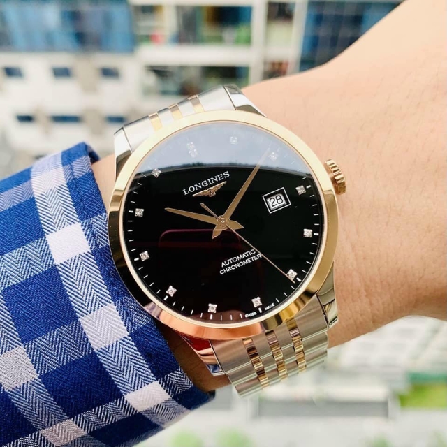 ĐỒNG HỒ NAM LONGINES RECOD 18K L2.821.5.57.7
