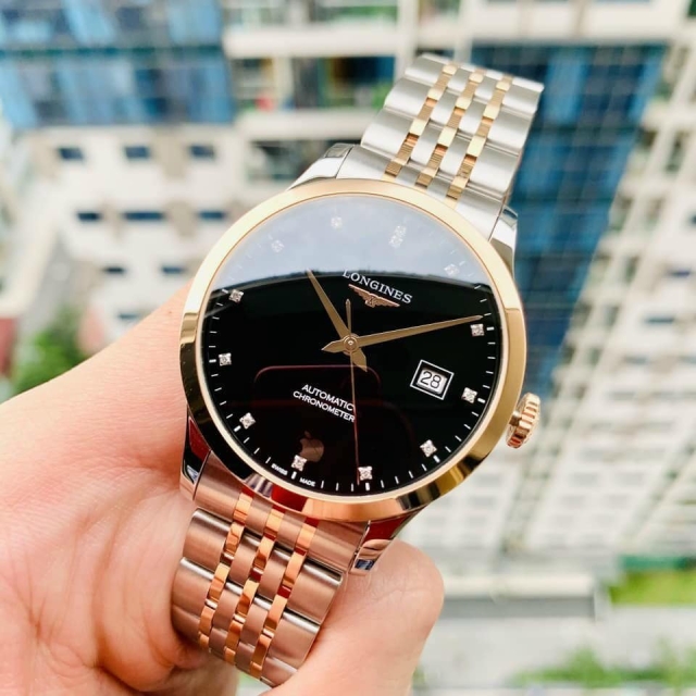 ĐỒNG HỒ NAM LONGINES RECOD 18K L2.821.5.57.7