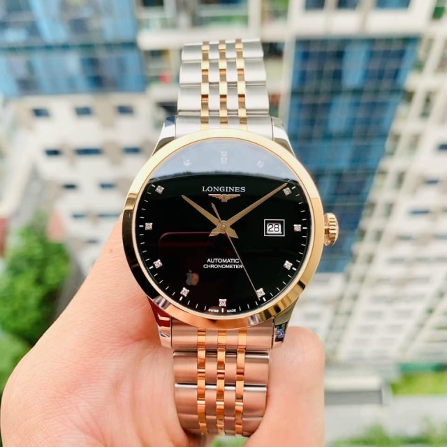 ĐỒNG HỒ NAM LONGINES RECOD 18K L2.821.5.57.7