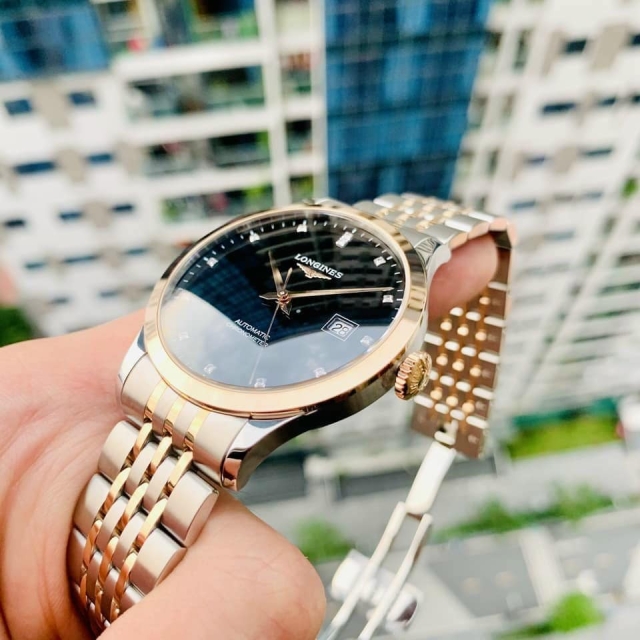 ĐỒNG HỒ NAM LONGINES RECOD 18K L2.821.5.57.7