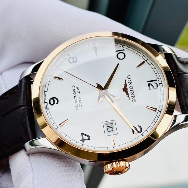ĐỒNG HỒ NAM LONGINES RECOD 18K L2.821.5.76.2
