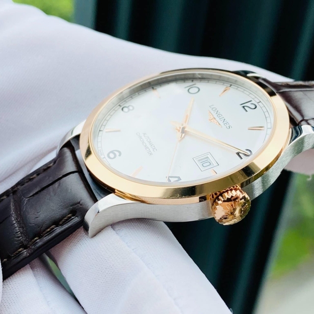 ĐỒNG HỒ NAM LONGINES RECOD 18K L2.821.5.76.2