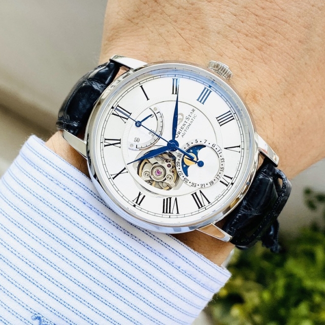 ĐỒNG HỒ NAM ORIENT STAR MOONPHASE RE-AM0001S00B