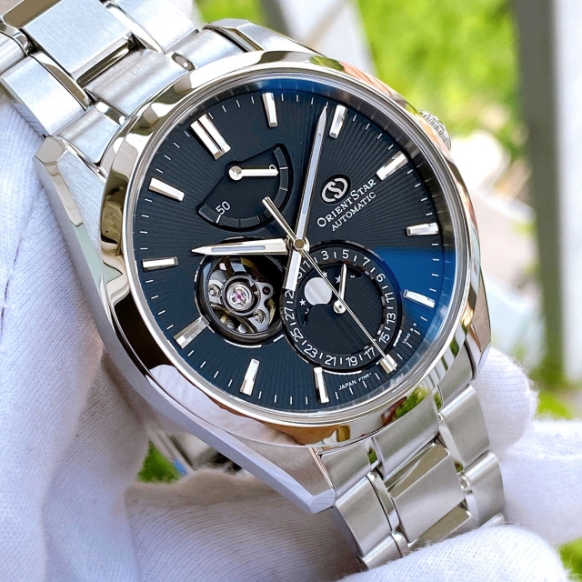 ĐỒNG HỒ NAM ORIENT STAR MOONPHASE RE-AY0001B00B