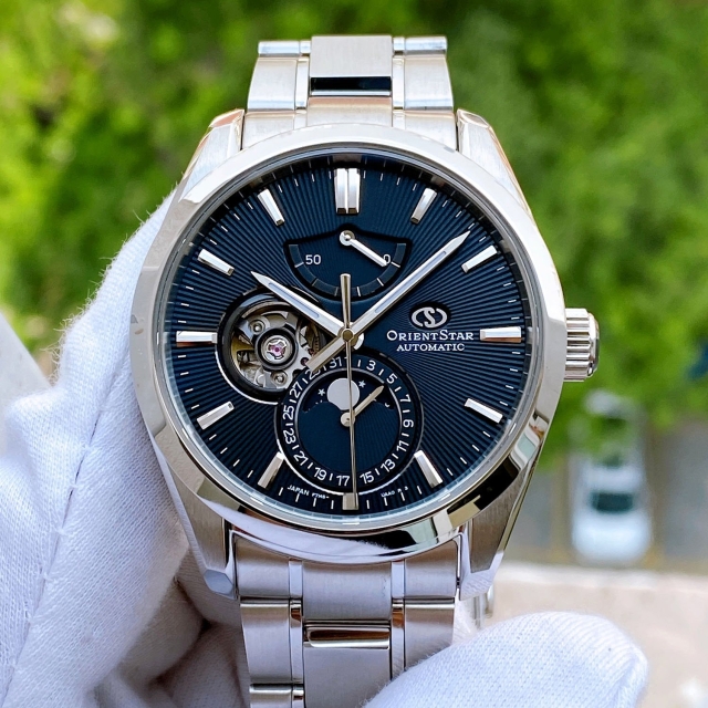 ĐỒNG HỒ NAM ORIENT STAR MOONPHASE RE-AY0001B00B