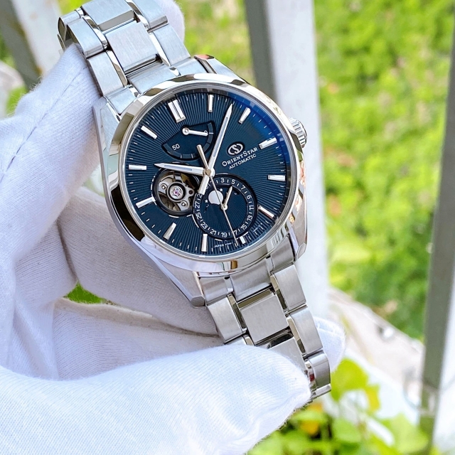ĐỒNG HỒ NAM ORIENT STAR MOONPHASE RE-AY0001B00B