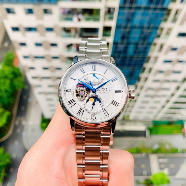 ĐỒNG HỒ NAM ORIENT STAR MOONPHASE RE-AY0102S00B