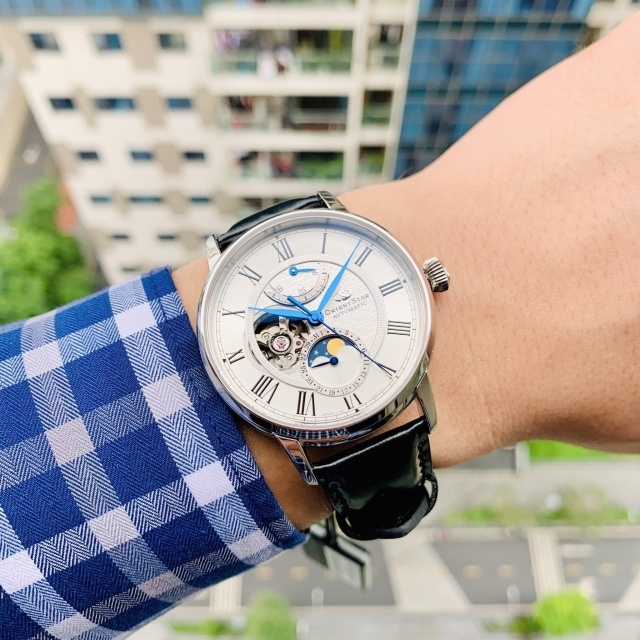 ĐỒNG HỒ NAM ORIENT STAR MOONPHASE RE-AY0106S00B