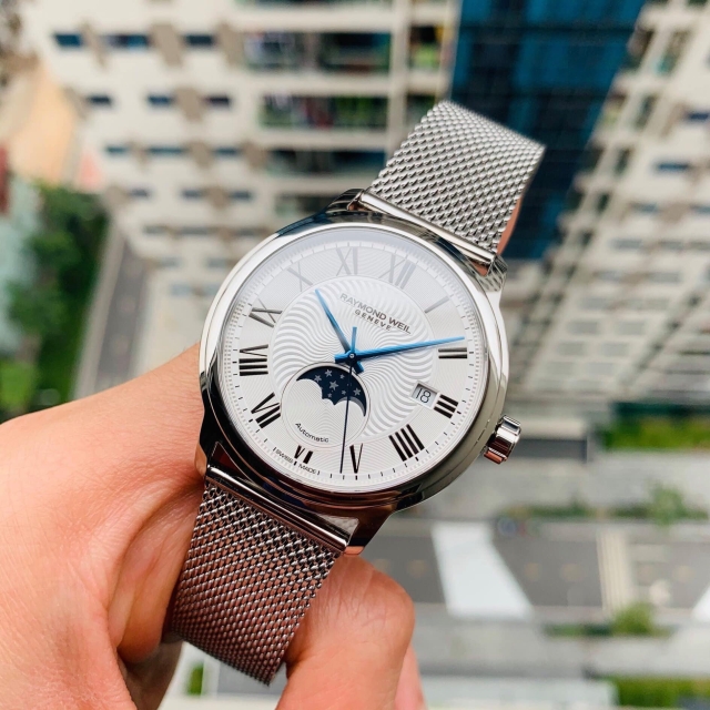 ĐỒNG HỒ NAM RAYMOND WEIL MAESTRO MOONPHASE 2239M-ST-00659