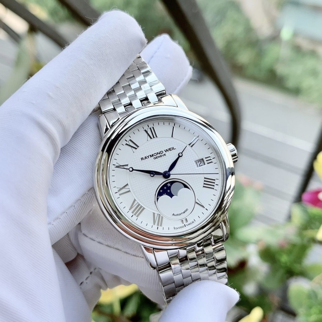 ĐỒNG HỒ NAM RAYMOND WEIL MAESTRO MOONPHASE 2879-ST-00308