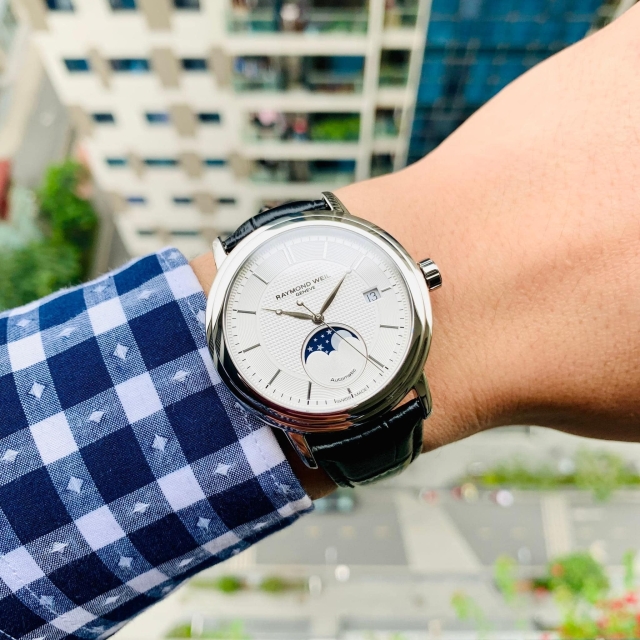 ĐỒNG HỒ NAM RAYMOND WEIL MAESTRO MOONPHASE 2879-STC-65001
