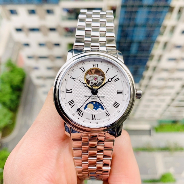 FREDERIQUE CONSTANT MOONPHASE OPEN HEART FC-335MC4P6B2