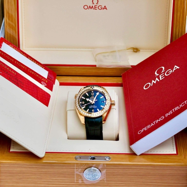 OMEGA SEAMASTER PLANE OCEAN 18K DIAMOND 232.58.42.21.01.001