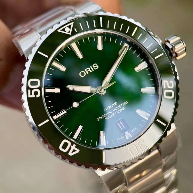 ORIS AQUIS GREEN AUTOMATIC 01 733 7732 4157-07 8 21 05PEB